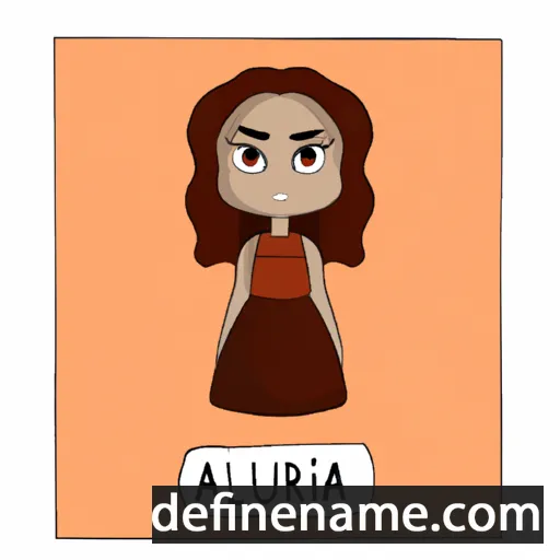 cartoon of the name Aurilla