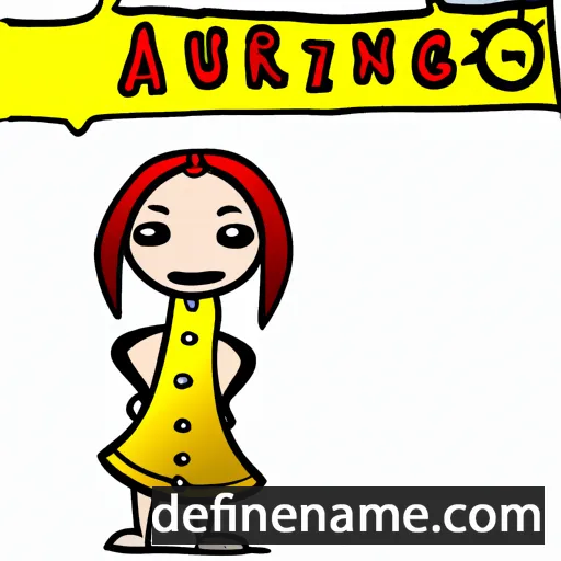 cartoon of the name Auring