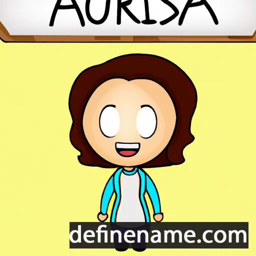 cartoon of the name Aurisma