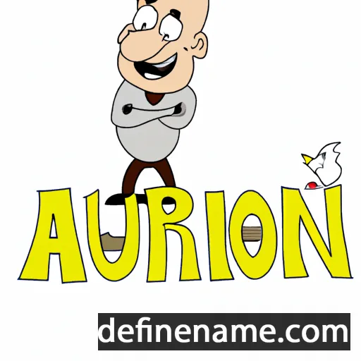 cartoon of the name Auroni