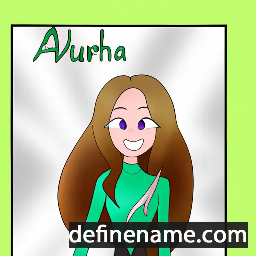 cartoon of the name Aurorah