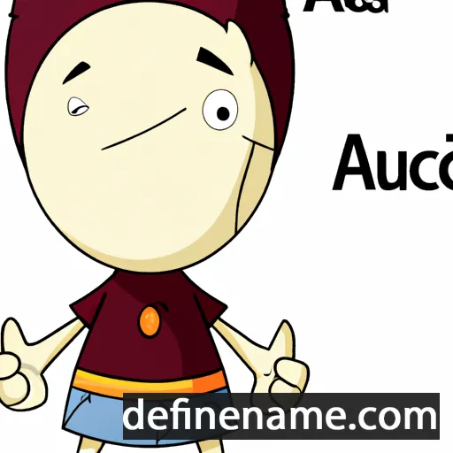 cartoon of the name Ausca