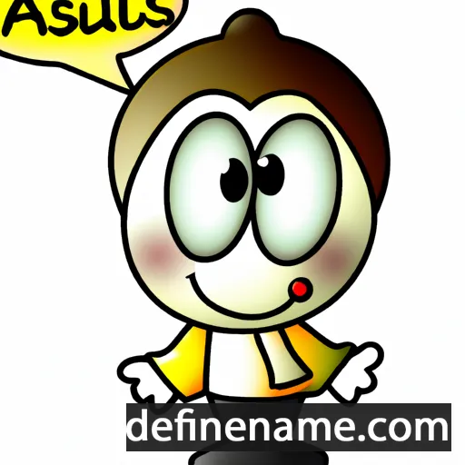 cartoon of the name Ausiàs