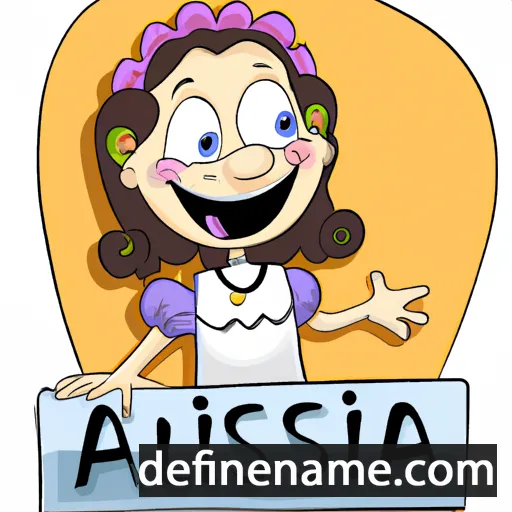 cartoon of the name Ausilia