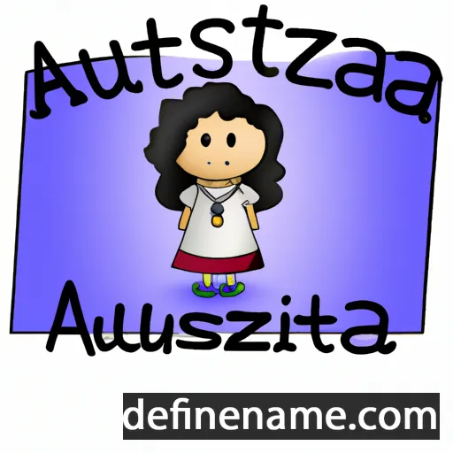 cartoon of the name Austitza