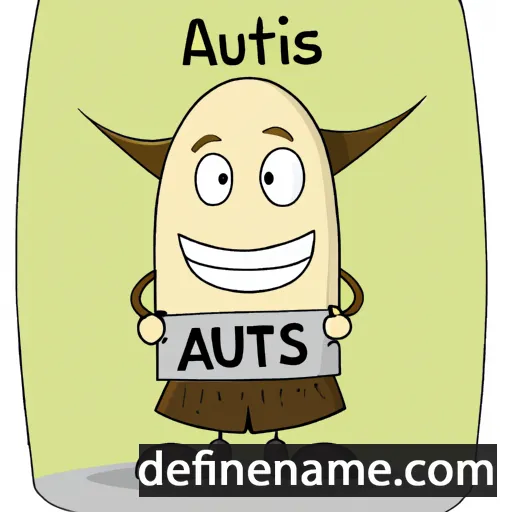 cartoon of the name Austris