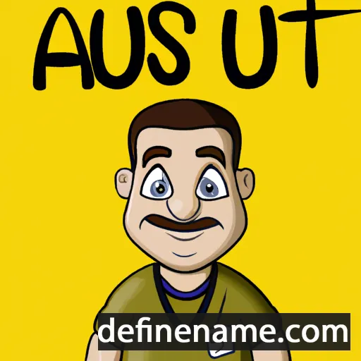 cartoon of the name Austu