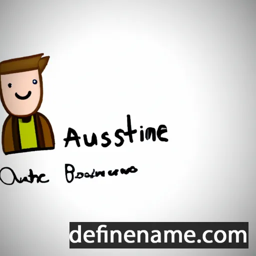 cartoon of the name Austyne