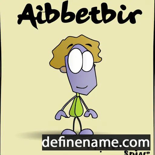 cartoon of the name Autbert