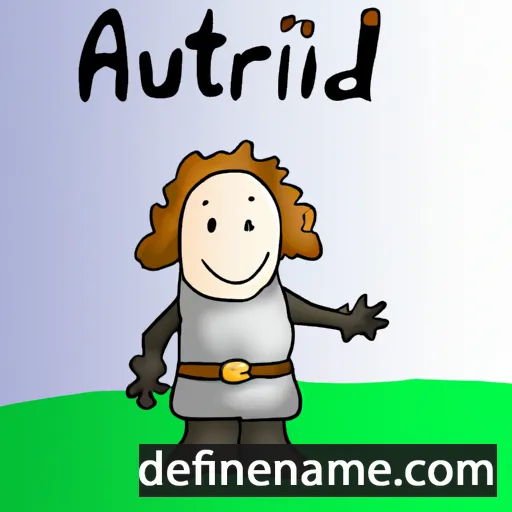 cartoon of the name Autfrid