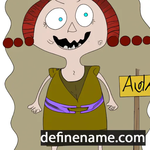 cartoon of the name Auða