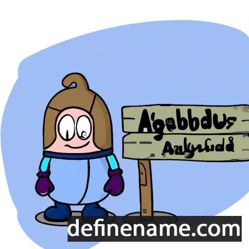 Auðbergur cartoon