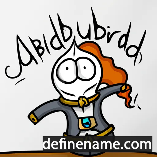 cartoon of the name Auðbjört