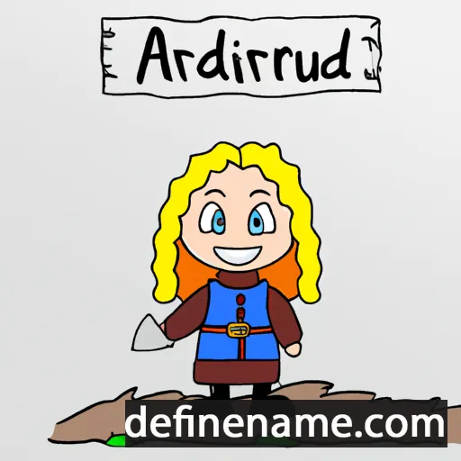 Auðfríðr cartoon