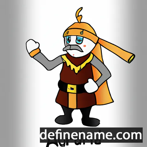 cartoon of the name Auðulfr