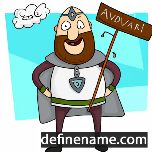 cartoon of the name Auðvaldr