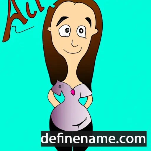 cartoon of the name Auxili