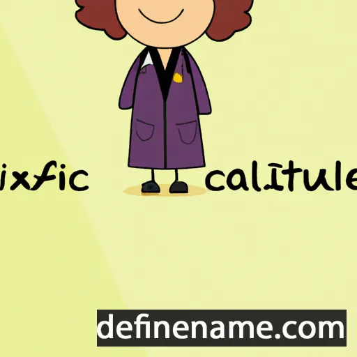 cartoon of the name Auxiliatrice