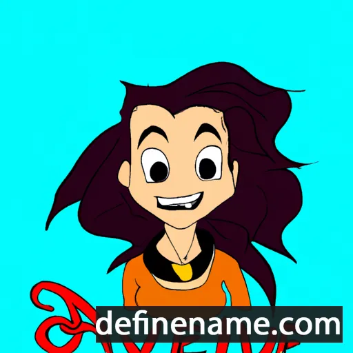 cartoon of the name Avalee