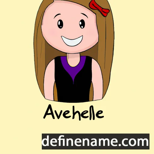 cartoon of the name Avaleigh