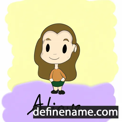 cartoon of the name Avalie