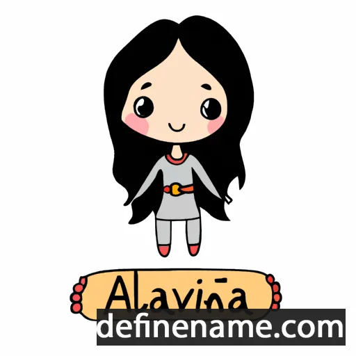 cartoon of the name Avalina