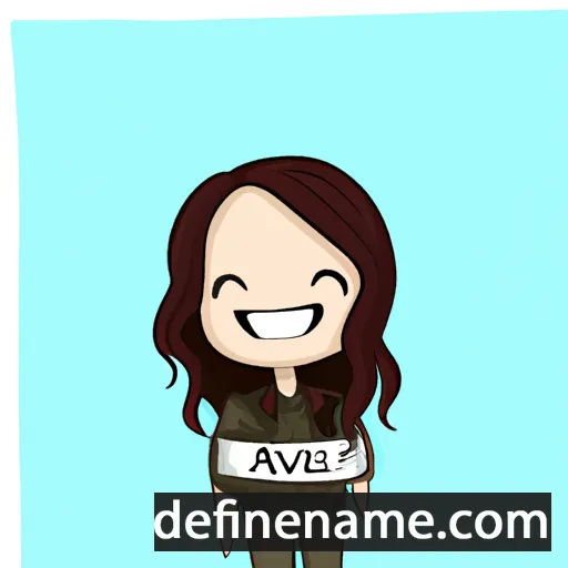 cartoon of the name Avalyn