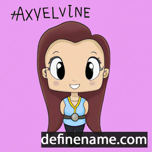 cartoon of the name Avalynne