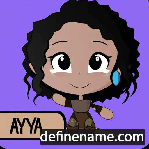 cartoon of the name Avayah