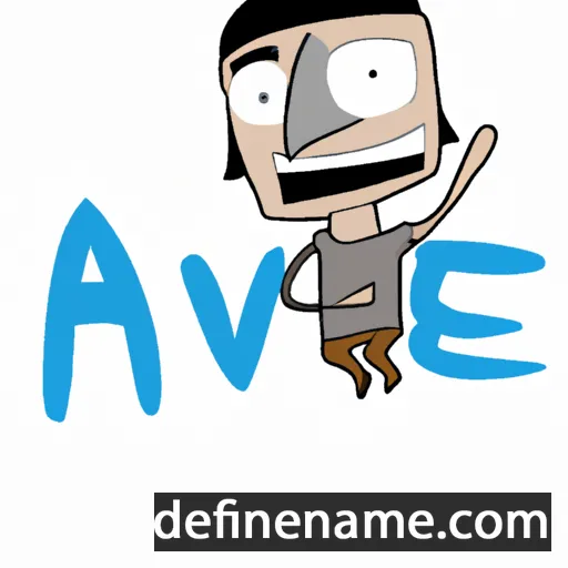 cartoon of the name Ave