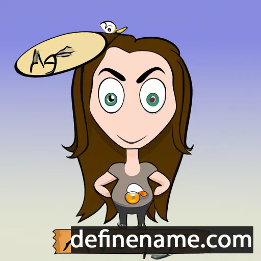 cartoon of the name Avegail