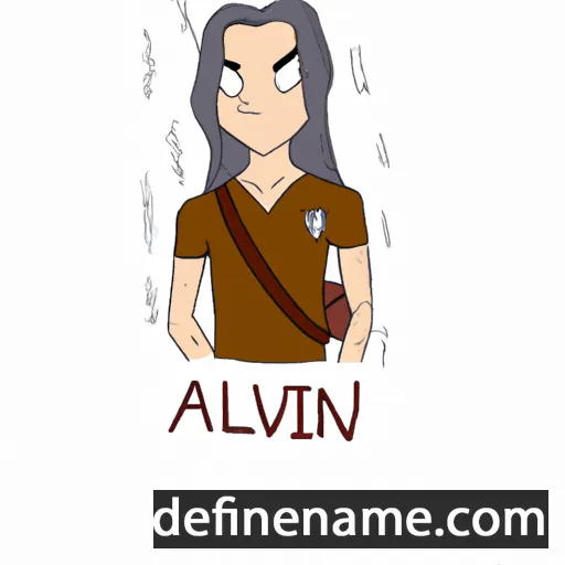 cartoon of the name Avelin