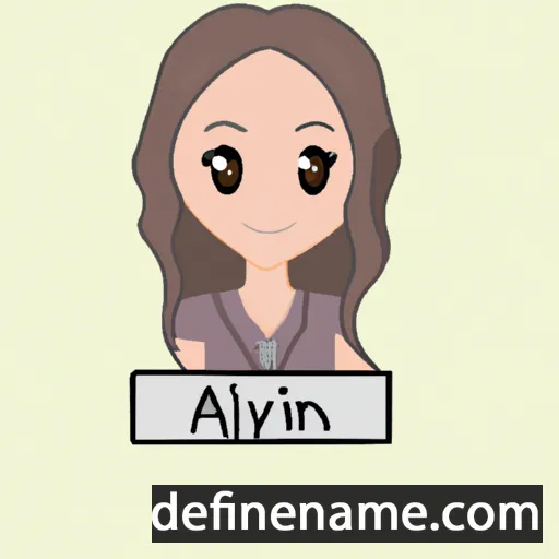 cartoon of the name Avelynn