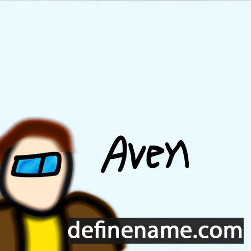 cartoon of the name Avenyn