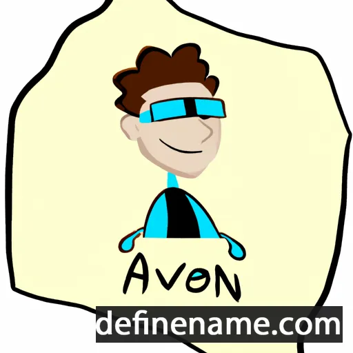 cartoon of the name Aveon