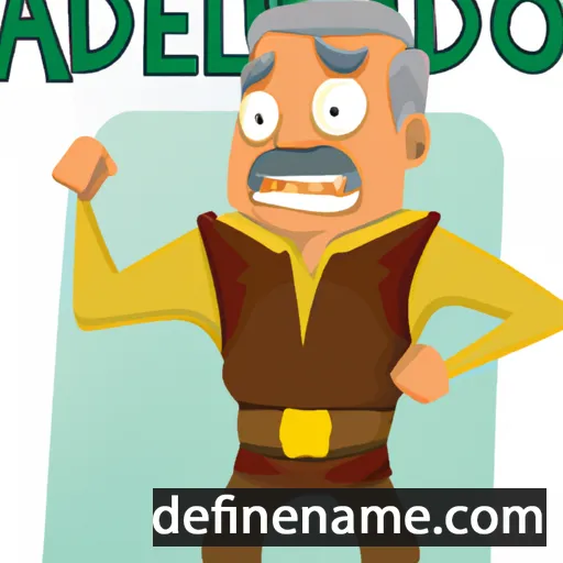 cartoon of the name Averaldo