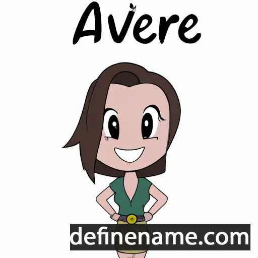 cartoon of the name Averee