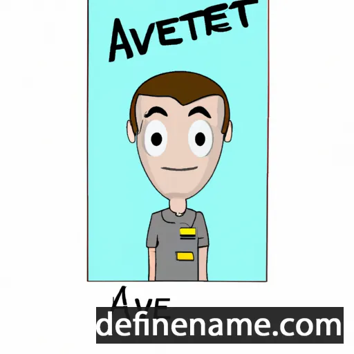 cartoon of the name Averett