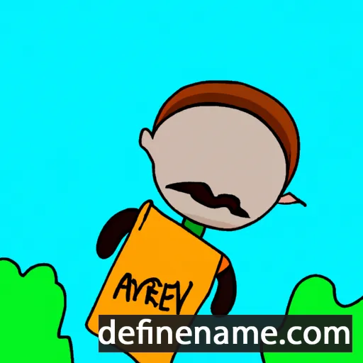 cartoon of the name Averey