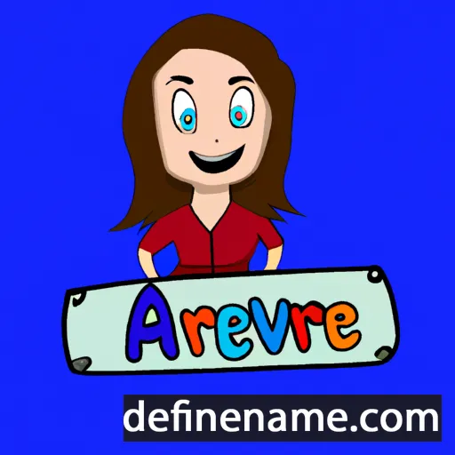 cartoon of the name Averi