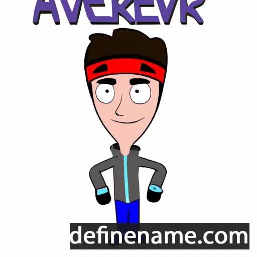 cartoon of the name Averick