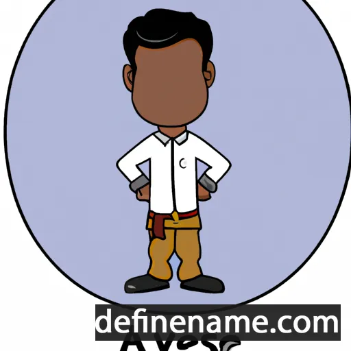 cartoon of the name Avesh