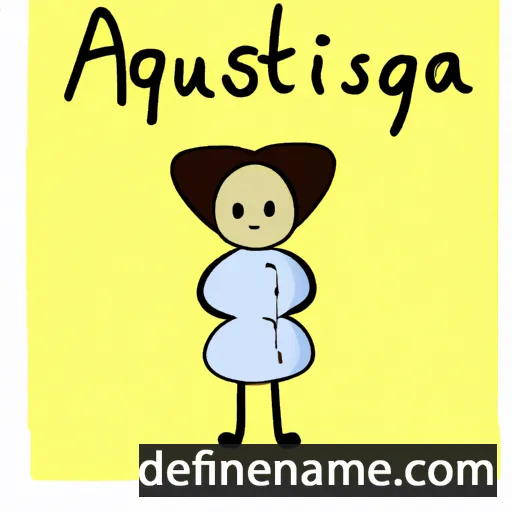 cartoon of the name Avguština