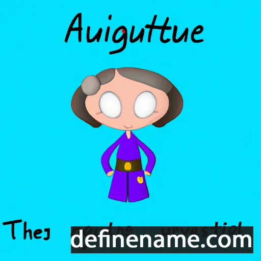 cartoon of the name Avgustine