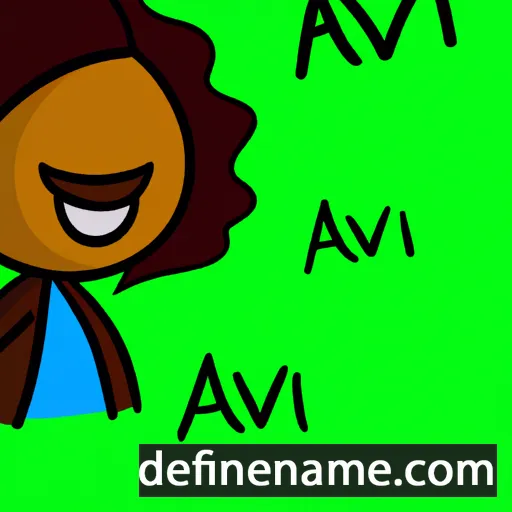 cartoon of the name Aviah