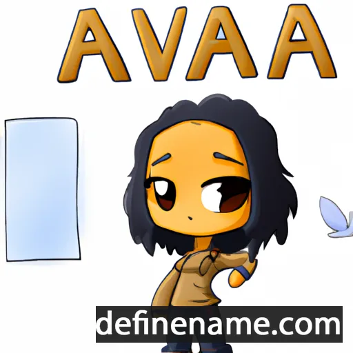 cartoon of the name Aviara