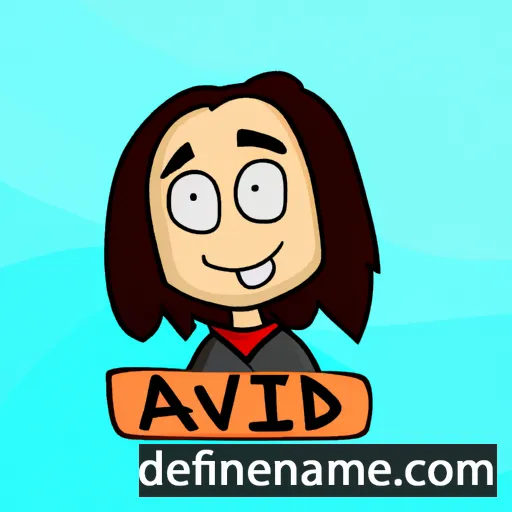 cartoon of the name Avideh