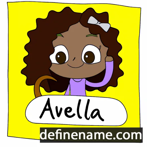 cartoon of the name Aviella