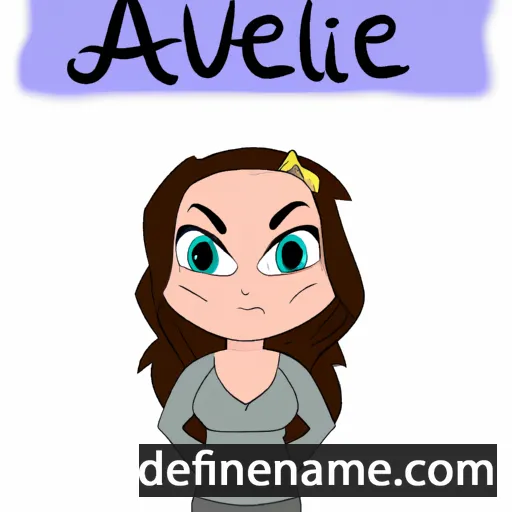 cartoon of the name Avielle