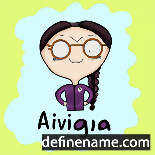 cartoon of the name Avigalina